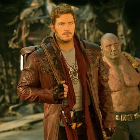Chris Pratt caught on the camera while shooting for 'Guardians of the Galaxy.'